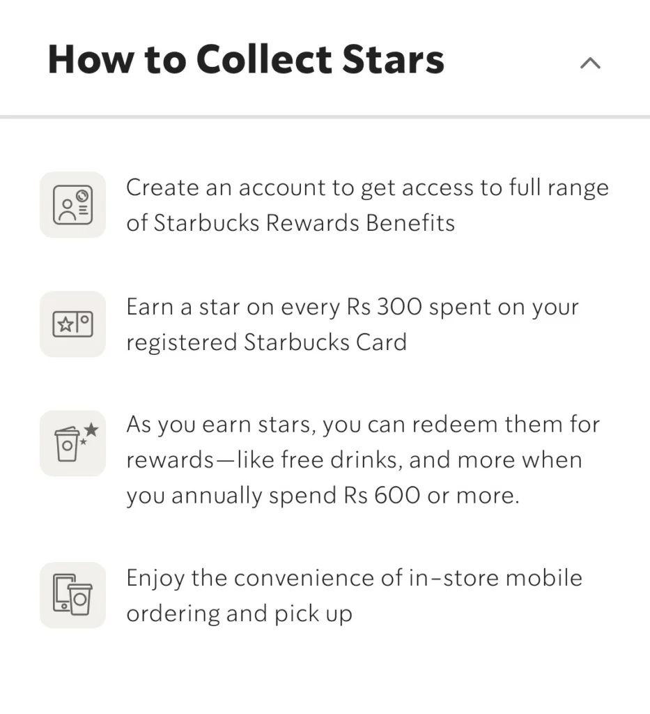 How to earn stars on Starbucks app
